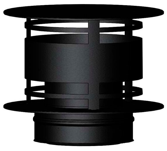 Дымоход Schiedel Permeter 25 Конус с зонтиком (⌀ 200/250 мм)(Черный цвет)