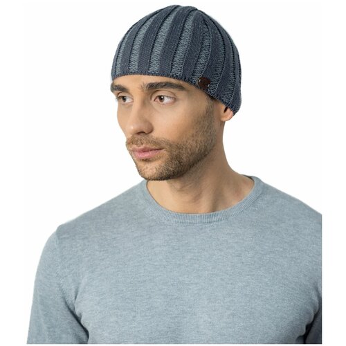 фото Шапка landre, размер 56-59, серый, черный