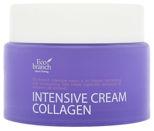 Eco Branch / Крем для лица, подтягивающий с коллагеном Intensive Cream Collagen (Ver.3), 100 мл / Корейская косметика