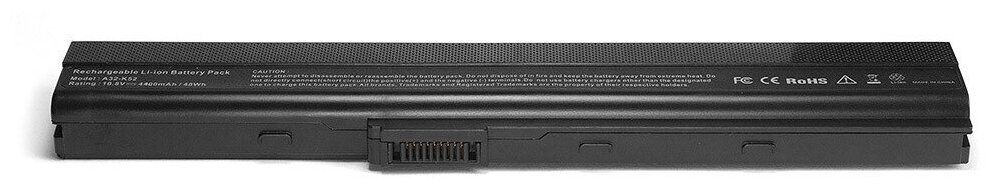 Аккумулятор для ноутбука Asus K52F A40 A50 A52JB K42F K52JB K62 N82 P42 P52 Pro5 Pro8 X8F Series. 10.8V 4400mAh PN: A31-K42 A32-K42