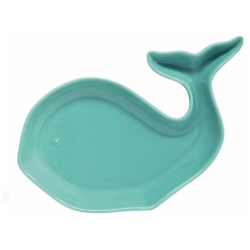 фото Тарелка "кит" коллекции "sea friend", зеленый easy life