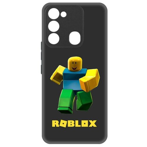 Чехол-накладка Krutoff Soft Case Roblox-Классический Нуб для TECNO Spark Go 2022 черный чехол накладка krutoff soft case roblox классический нуб для tecno spark 10 pro черный