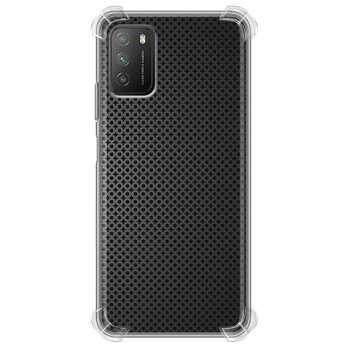 фото Дизайнерский силиконовый с усиленными углами чехол для xiaomi poco m3 металл 100gadgets