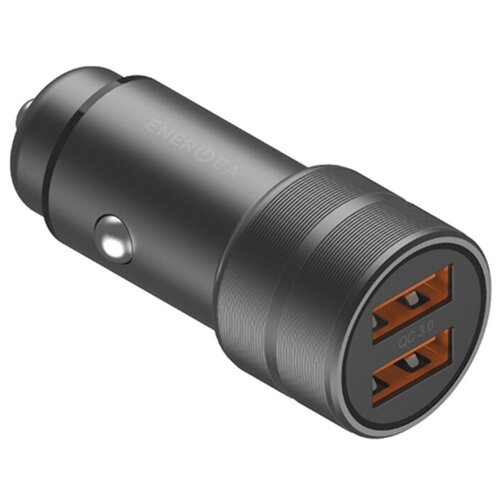 фото Автомобильное зарядное устройство energea alu drive 2 | алюминий 2xusb, qc3, 2.4a, серый