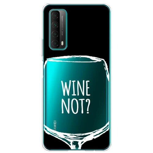 фото Силиконовый чехол "wine not black" на huawei p smart 2021 / хуавей п смарт 2021 case place