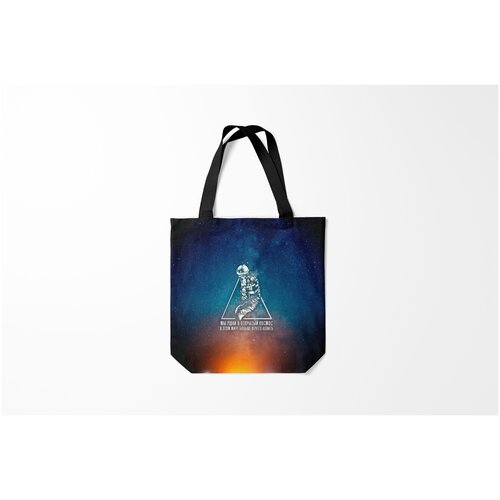 фото Сумка-шоппер / 40х40 см / рок / русский сплин линия жизни burnettie