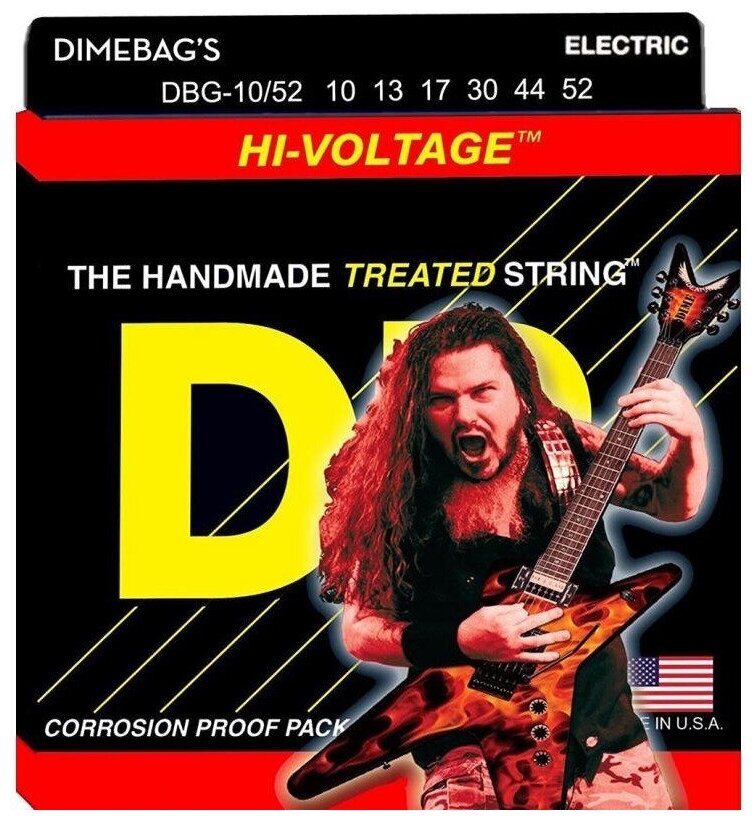 Струны для электрогитар DR DBG-10/52 DIMEBAG DARRELL