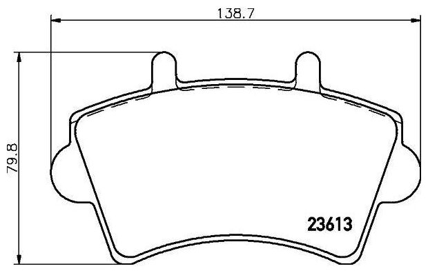 Дисковые тормозные колодки передние TRIALLI PF 0911 для Renault Master Opel Movano Nissan Interstar Fiat Linea (4 шт.)