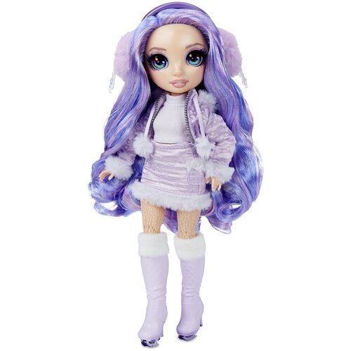 Кукла Rainbow High Winter Break Violet Willow 28 см, 574804 фиолетовый кукла вайолет виллоу фантастическая мода rainbow high 587385