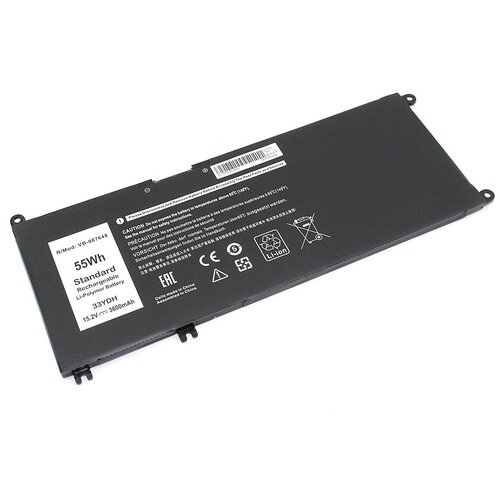 Аккумуляторная батарея для ноутбука Dell Inspiron 13 7353 (33YDH) 15.2V 3600mAh OEM материнская плата gtx1050 для dell g5 5587 g7 7588 7580 inspiron 7577 7570 материнская плата для ноутбука с i5 i7 8 gen cpu