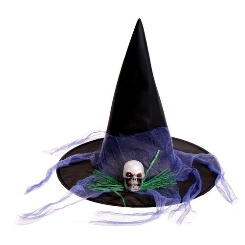 фото Карнавальная шляпа "ведьма", цвета микс страна карнавалия