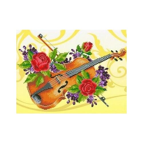 Купить Скрипка Рисунок на ткани 36, 5х27, 6 Каролинка ткбл 3018 36, 6 Каролинка ткбл 3018), Канва