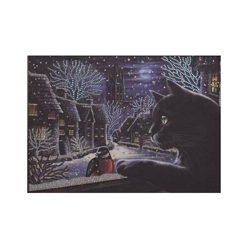 фото Зимний вечер набор для выкладывания стразами 28х38 преобрана 115 28х38 преобрана 115)