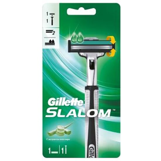 Бритвенный станок Gillette Slalom с 1 сменной кассетой