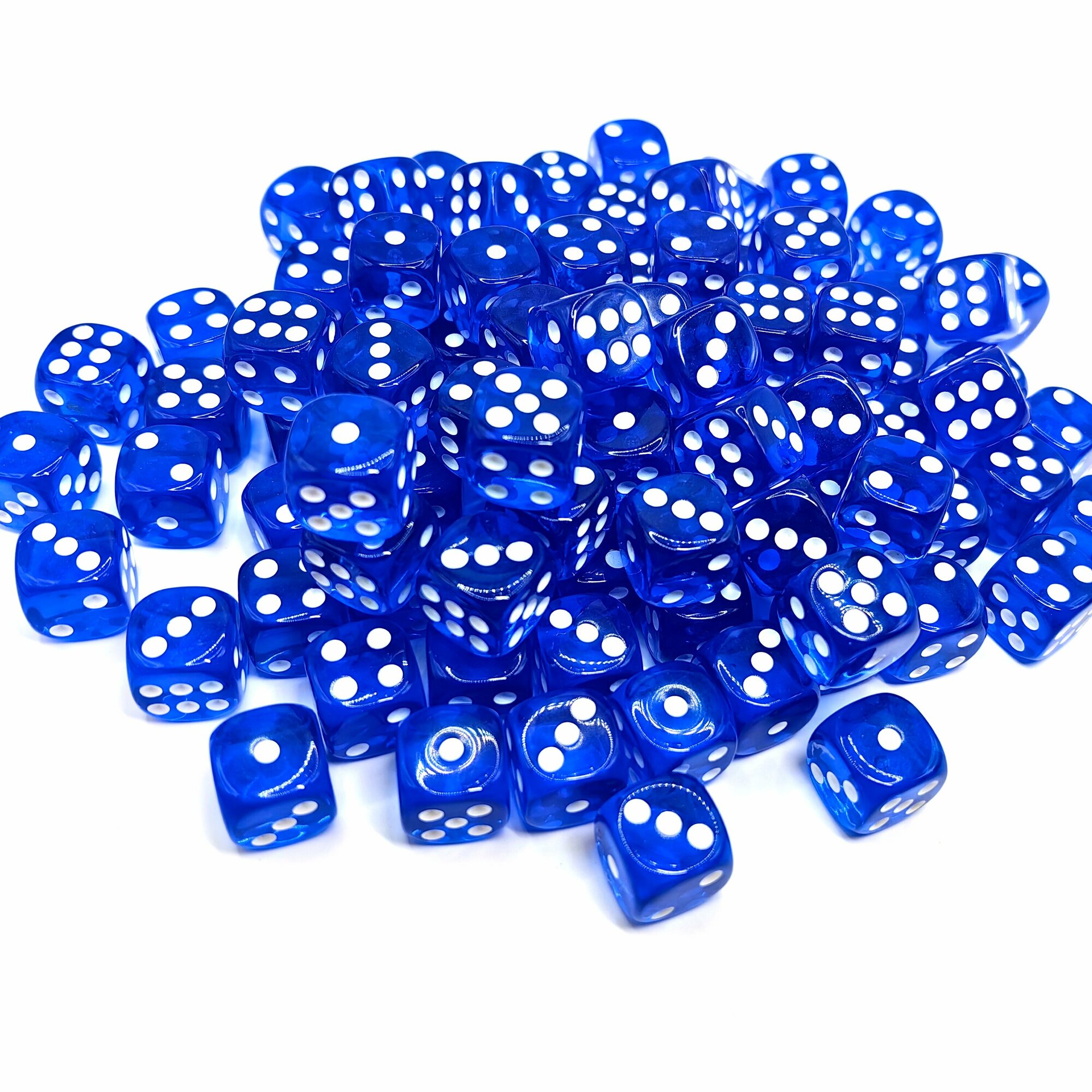 Игральные кости 12 мм "ParMan", кубики синие- 20 шт, зарики