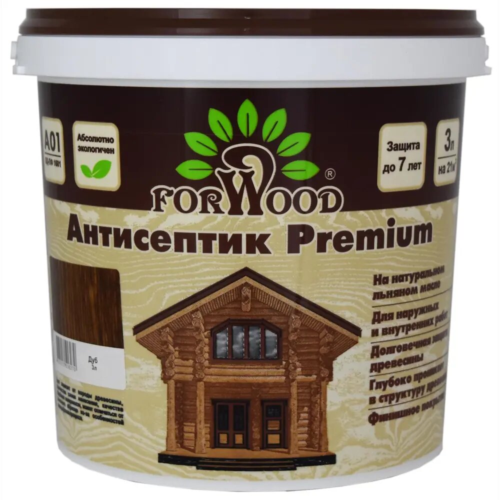 Антисептик FORWOOD PREMIUM 4607017516270 цвет дуб 3 л