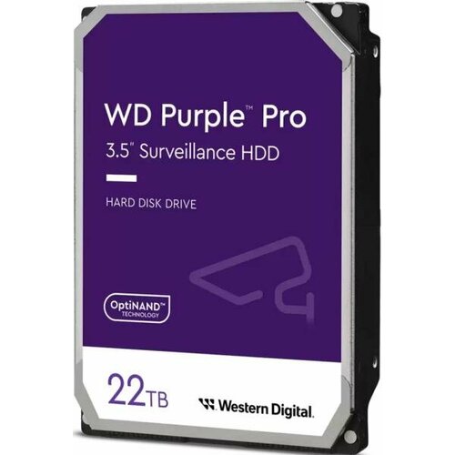 Жесткий диск 35 22 Tb 7200 rpm 512 Mb cache Western Digital Purple PRO SATA III 6 Gbs WD221PURP 54677₽