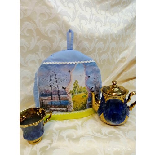 Грелка на чайник хлопок 29х30см 1217₽