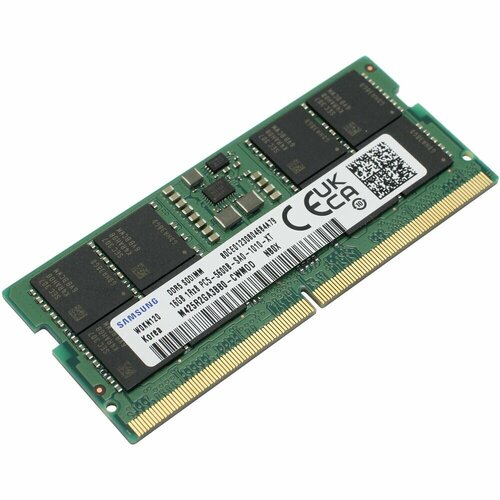 Оперативная память Samsung 16Gb DDR5 5600MHZ SODIMM 7290₽