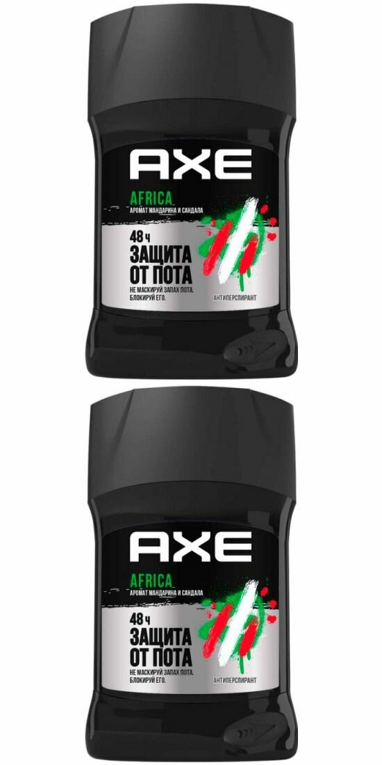 Axe Дезодорант-стик Африка, мужской, 50 мл, 2 шт.