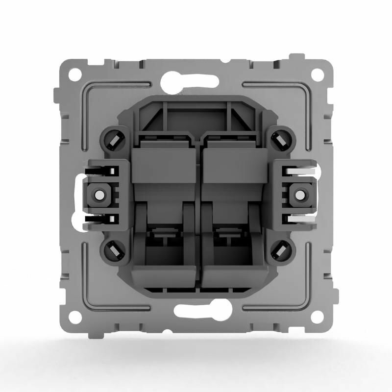 Розетка компьютерная 2-м СП Pixel RJ45 кат.5E механизм бел. TOKOV ELECTRIC TKE-PX-RC2-C01 - фото №5