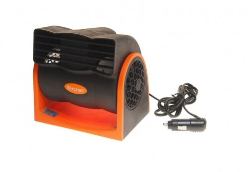 Вентилятор Mitchell 16 см, 24V, 12/15W, диммер, безлопастной, black/orange