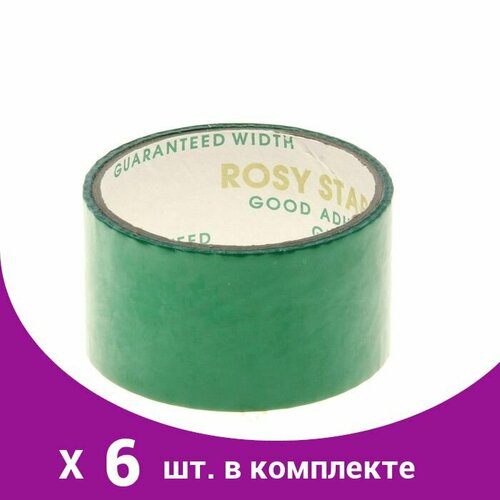 Клейкая лента Rosy Star зеленая, 48мм х 36м (6 шт) lemaitre p rosy