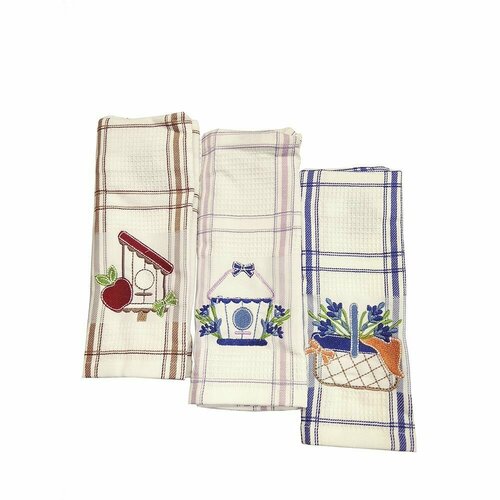 Набор кухонных полотенец 3 шт 50х70 см Vingi Ricami 3280₽