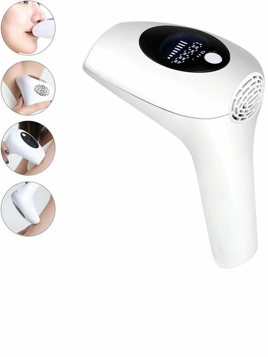 Фотоэпилятор женский, лазерный эпилятор, электрический профессиональный аппарат для удаления волос, с охлаждающим эффектом
