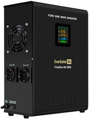 ИБП + батарея ExeGate FineSine SX-2000. LCD. AVR.2SH + 2x HR 12-65 (65Ач) (EX296595RUS)