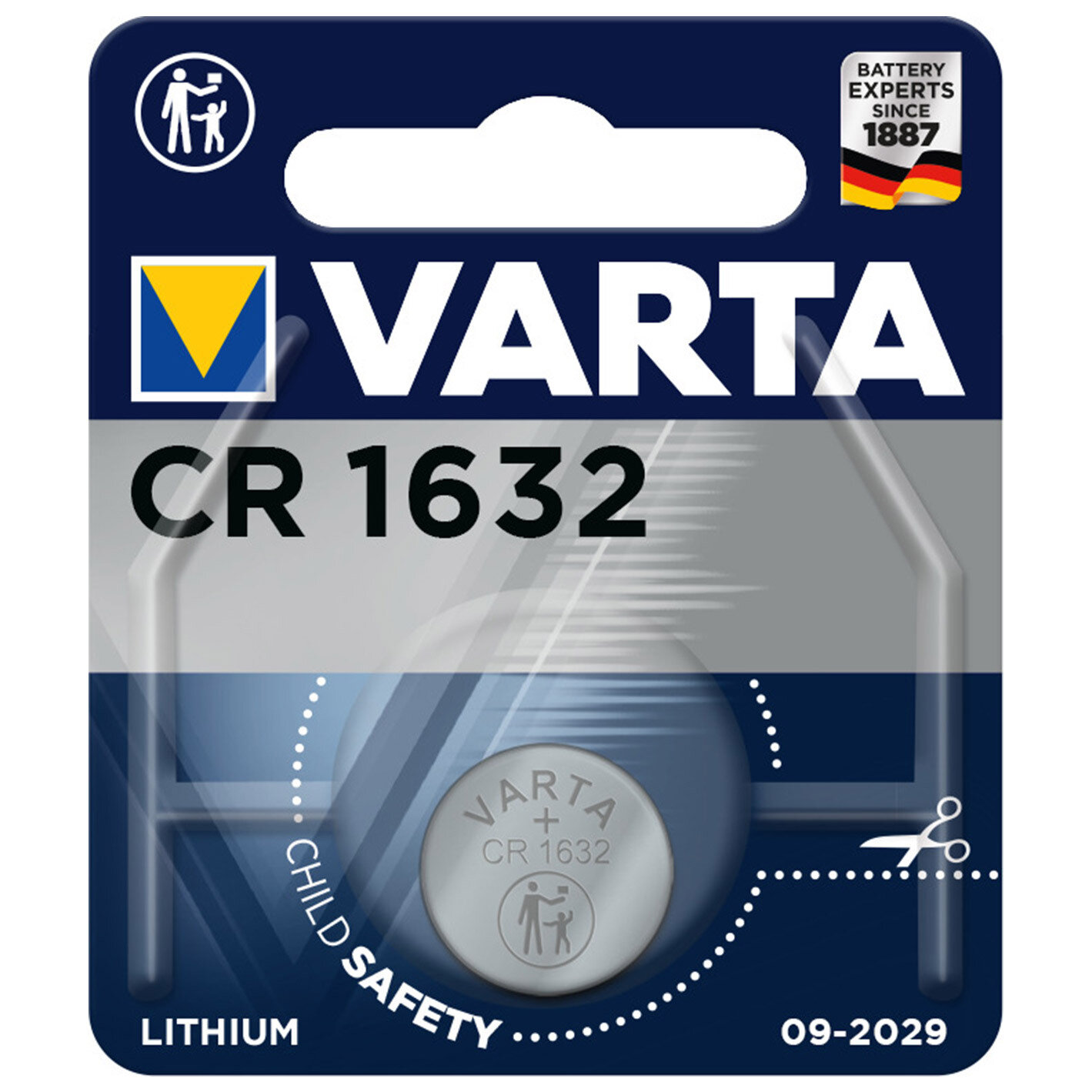 Батарейка (10шт) литиевая VARTA CR1632 дисковая 3В (бл1)