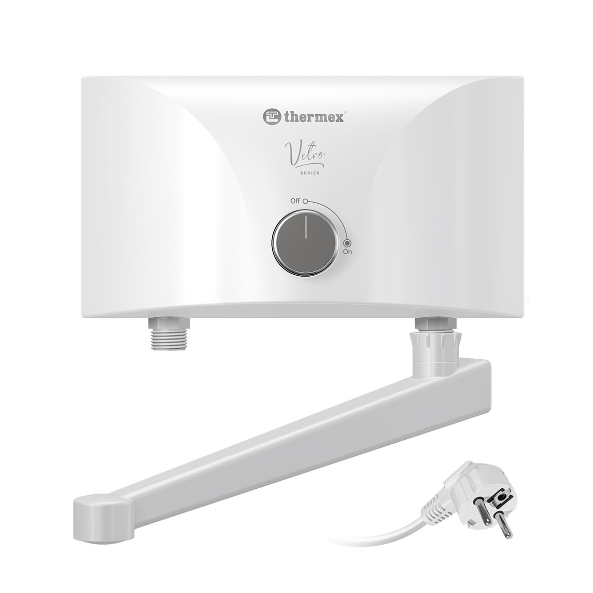 фото Водонагреватель проточный Термекс (Thermex) Vetro 3500 tap 3,5 кВт, излив