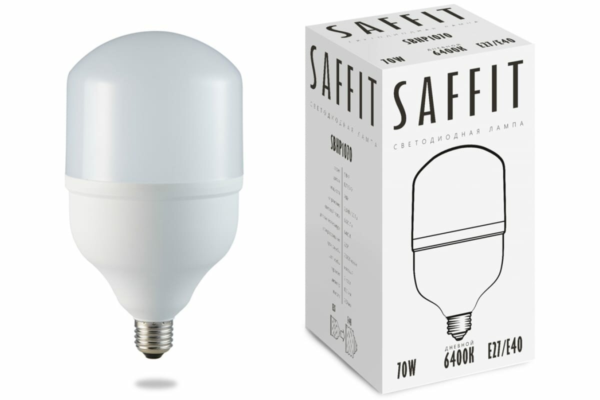 Лампа светодиодная SAFFIT SBHP1070 E27-E40 70W 230V 6400K