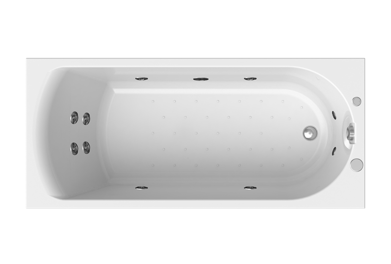 Акриловая ванна Радомир Николь 180х80 с системой гидромассажа 