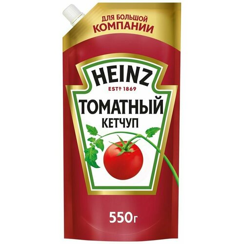 Кетчуп Heinz Томатный 550г 1шт