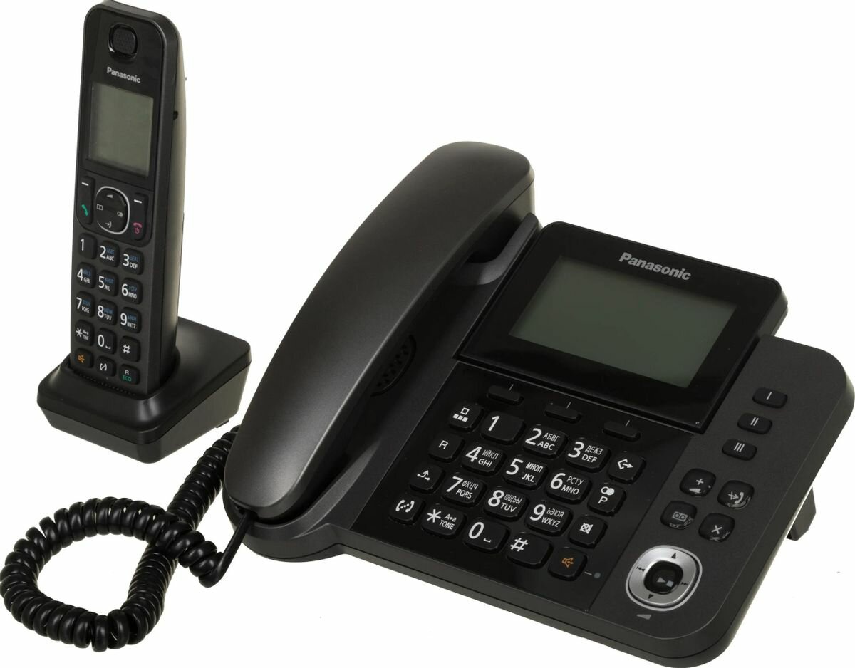 Радиотелефон Panasonic KX-TGF320RUM, черный металлик