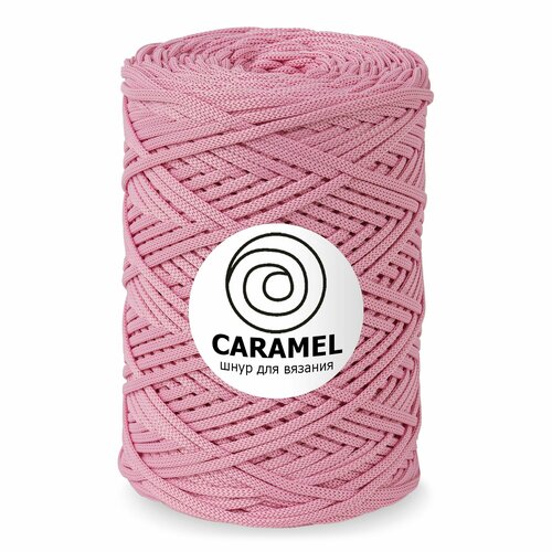 Шнур Caramel Карамель Клубничный мусс 5 мм 200м500гр шнур полиэфирный для вязания 1 моток 1036₽