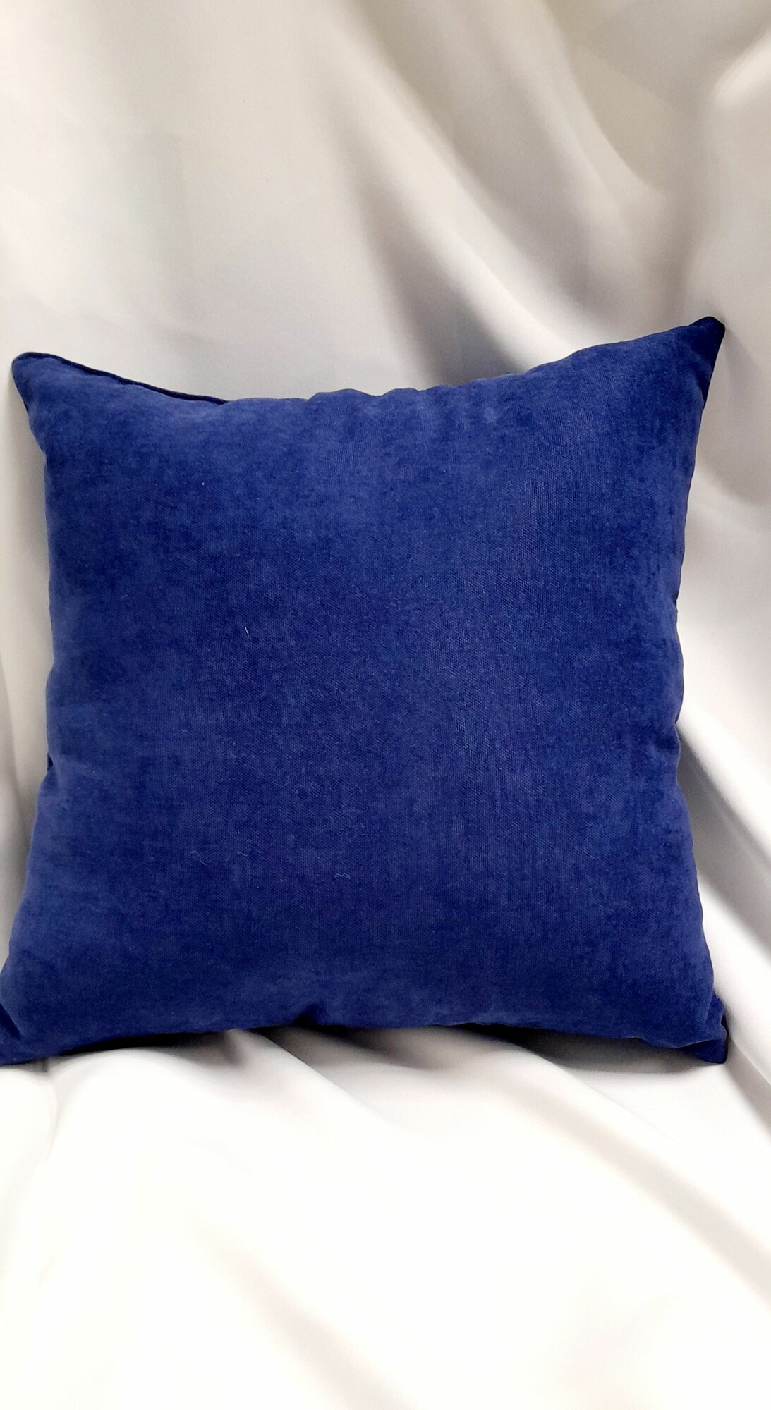 Декоративная подушка 40*40, канвас, цвет синий