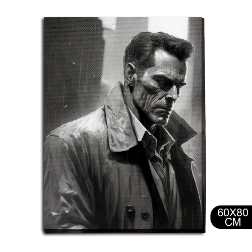 Картина интерьерная на холсте игра Max Payne (Макс Пэйн, Нуар, Детектив, XBOX, PS, PC, Switch) - 105 В 80x60