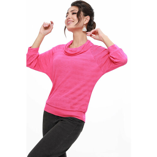 Блуза DStrend, размер 54, ярко-розовый водолазка dstrend размер 54 ярко розовый