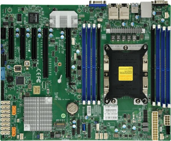 Материнская плата Supermicro X11SPI-TF LGA3647 iC622 ATX 8xDDR4 10xSATA3 SATA RAID iX722/X557 2х10GgbEth (OEM)