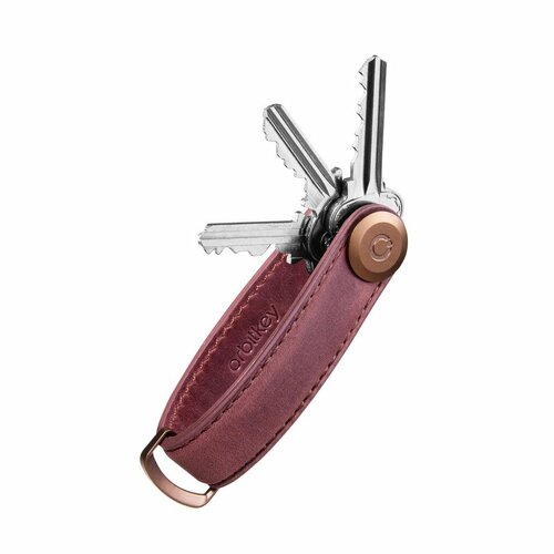 Ключница Orbitkey, розовый vintage handmade genuine leather pen bag cowhide pencil case retro crazy horse nubuck leather coin purse