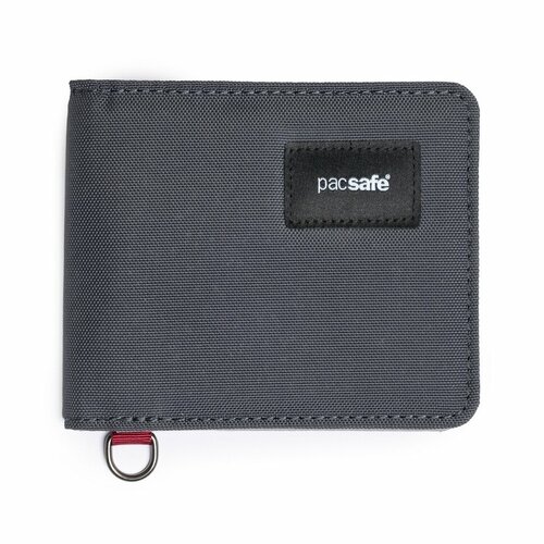 Кошелек PacSafe 11000144, фактура гладкая, серый кошелек pacsafe текстиль отделение для карт черный