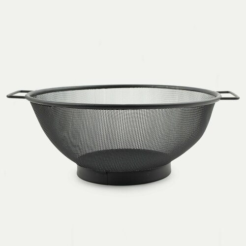 Дуршлаг 26 см с двумя ручками металл черный X-Loft 699₽