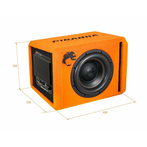 Сабвуфер автомобильный активный DL Audio Piranha 10A V2 Orange 14490₽