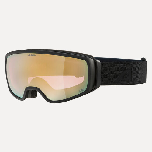 Изображение товара Маска горнолыжная ALPINA Double Jack QV Black Matt/Qv Gold S2-3 (US: M)