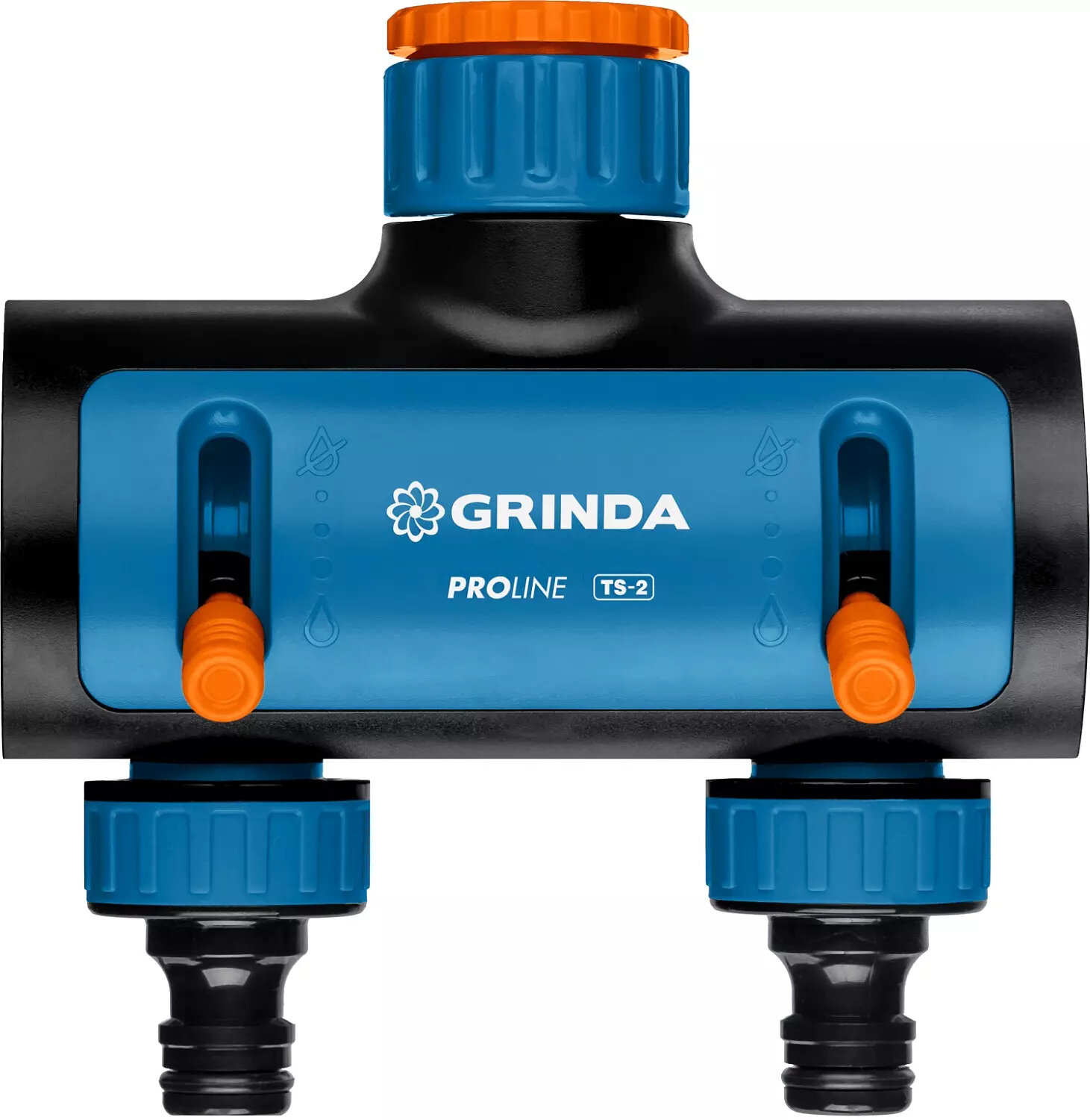 Поливочный распределитель GRINDA PROLine TS-2 двухканальный с внутренней резьбой 3/4