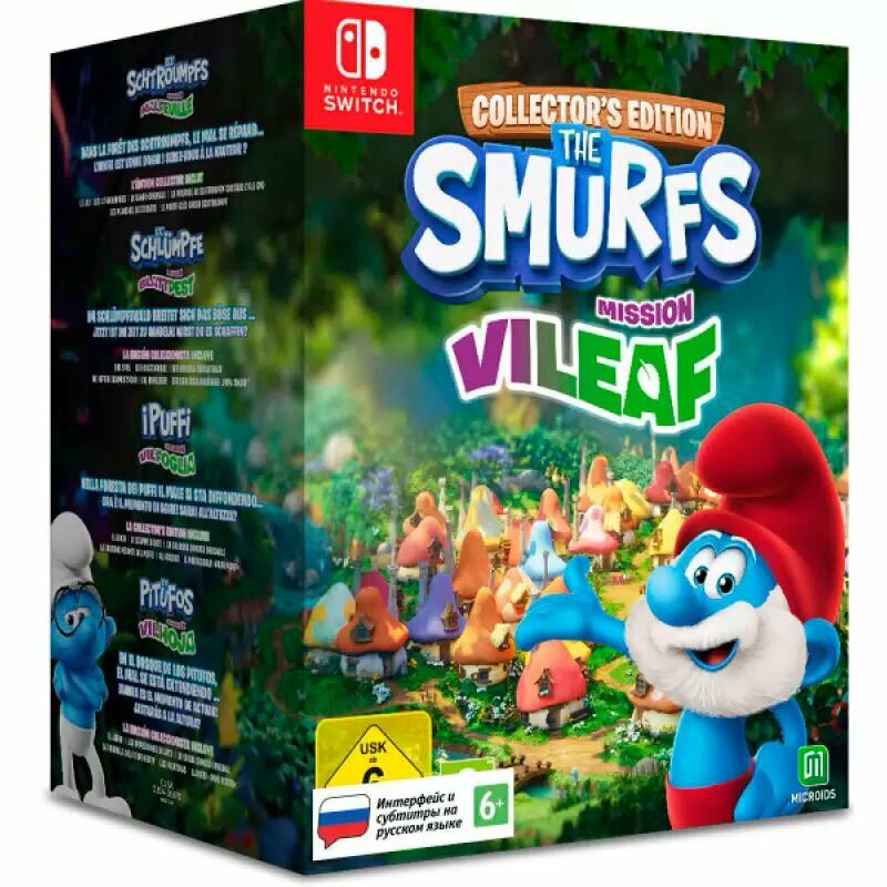 Игра The Smurfs: Операция Злолист. Коллекционное издание (русские субтитры) для Nintendo Switch