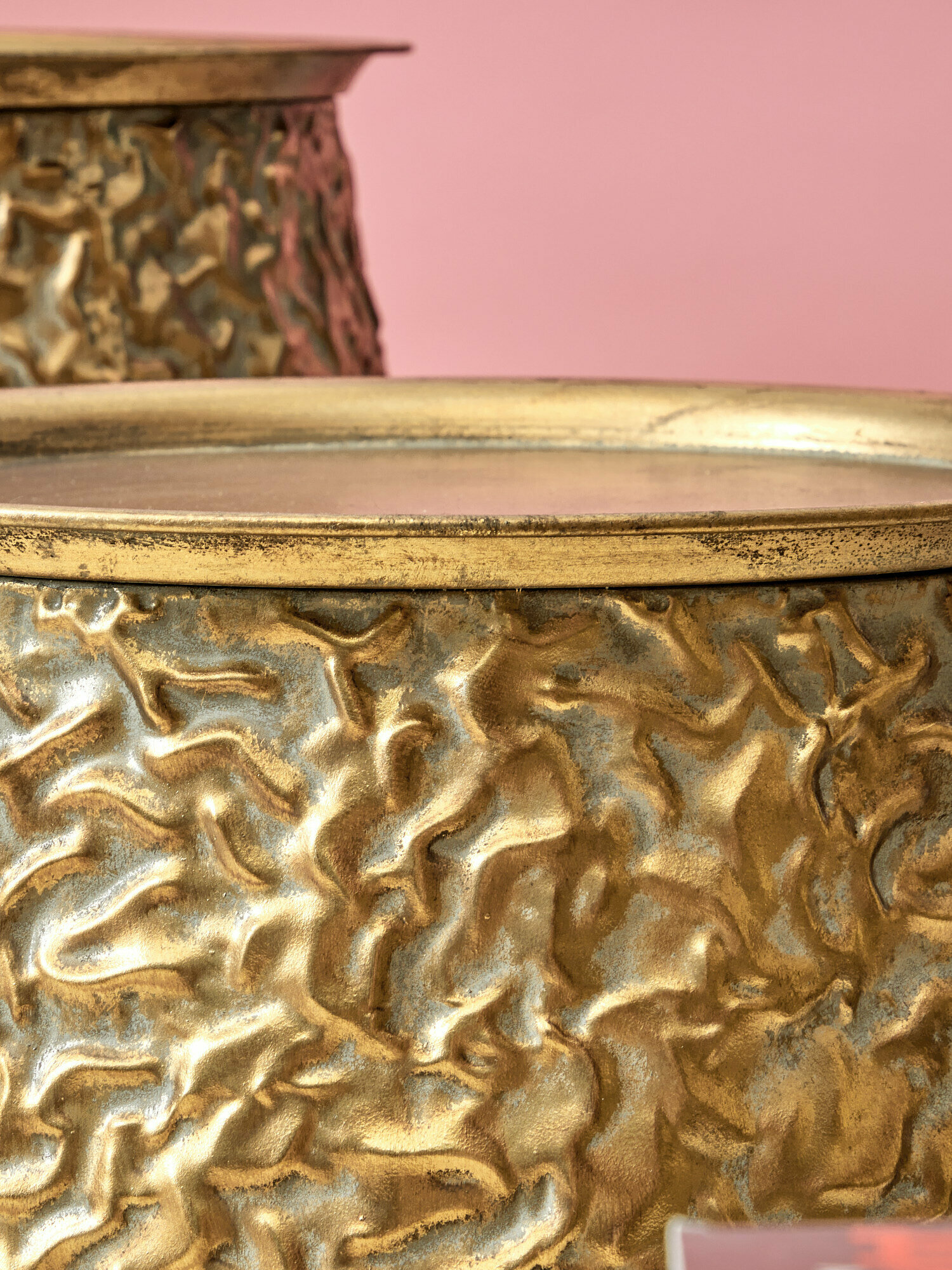 Обзор: 57-221 Столики интерьерные Гана, набор 2 предмета 66х66х49; 56х56х40см, Glasar