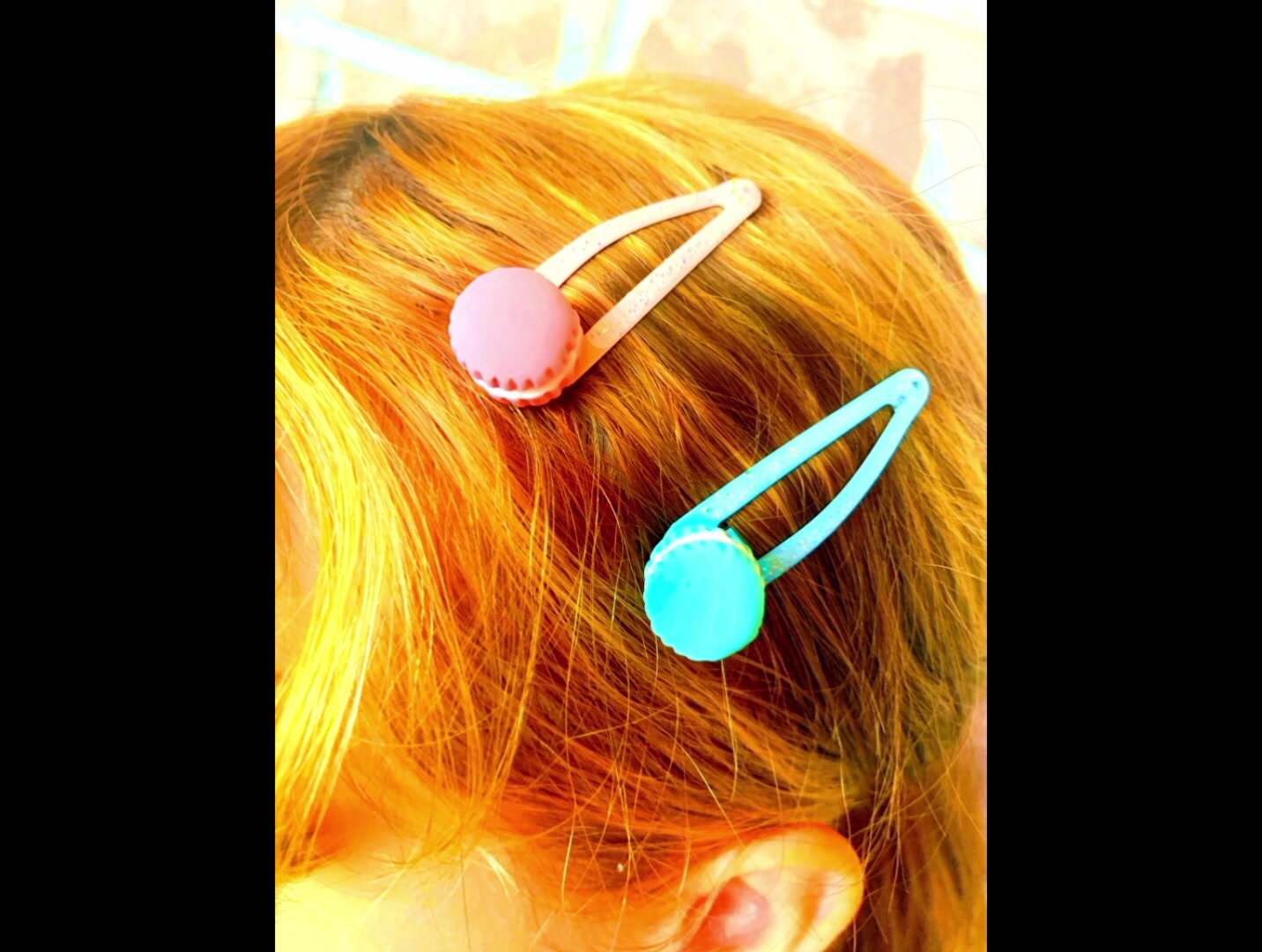 Набор заколок клик-клак macarons 4 шт — фото 1